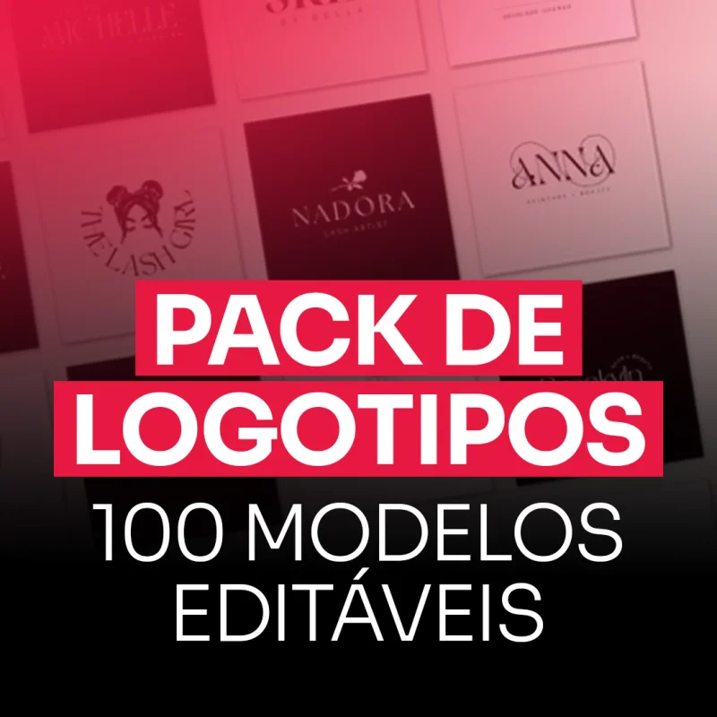 1. Pack +100 Logotipos Editáveis
