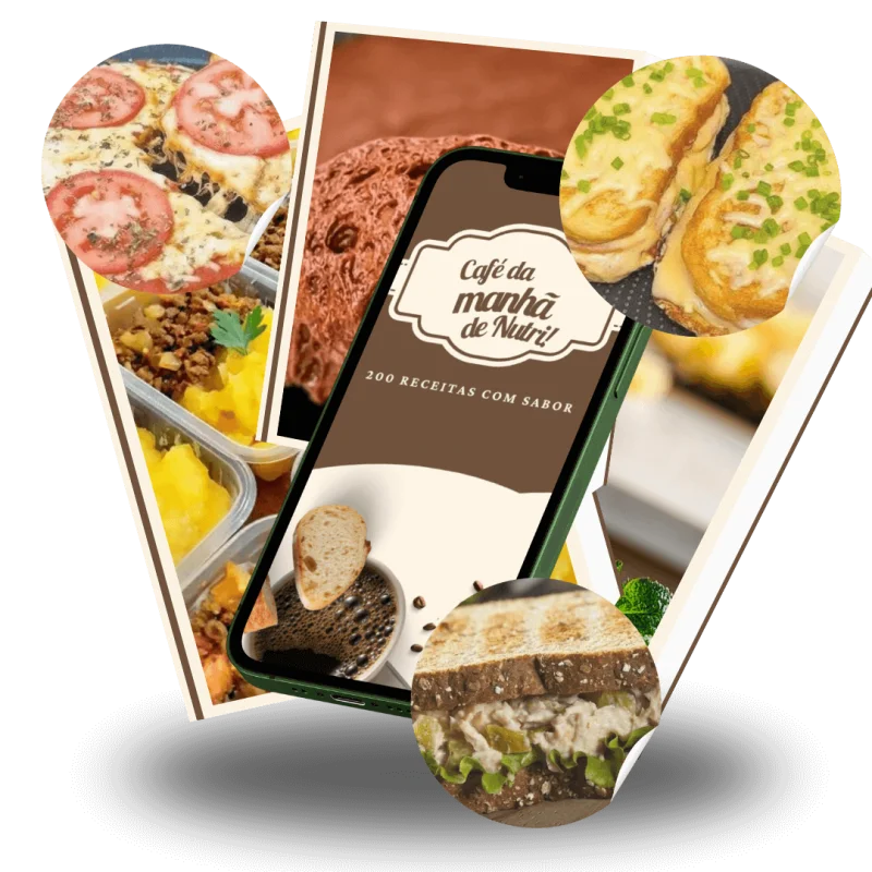 200 Receitas Café da Manhã de Nutri + Marmitas + Doces + Sucos