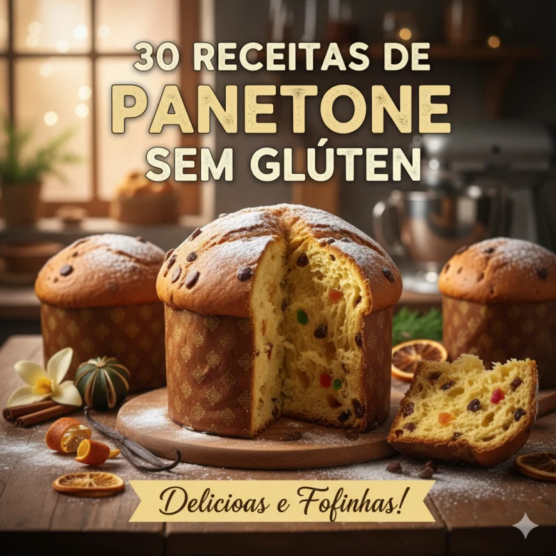 🎅 30 Receitas de Panettone sem Glúten