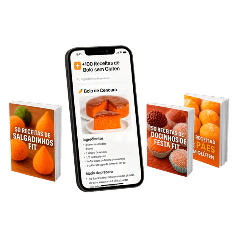 +100 Receitas de Bolo Sem Glúten