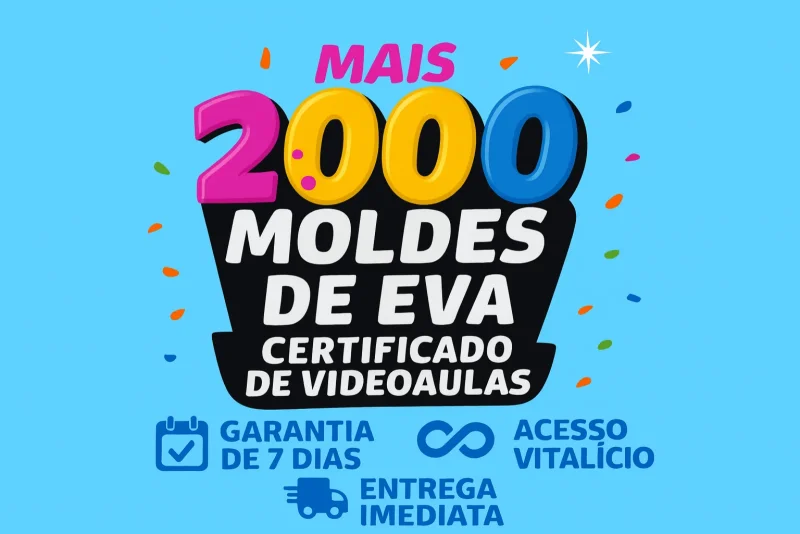 + 2000 Moldes de EVA - Plano Básico