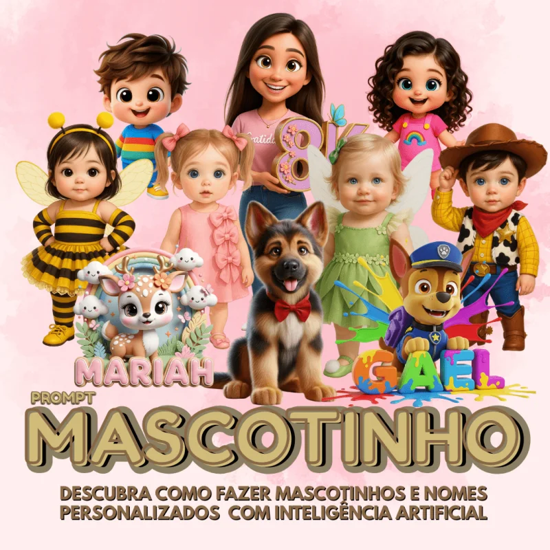 PROMPT MASCOTE E NOMES PERSONALIZADOS