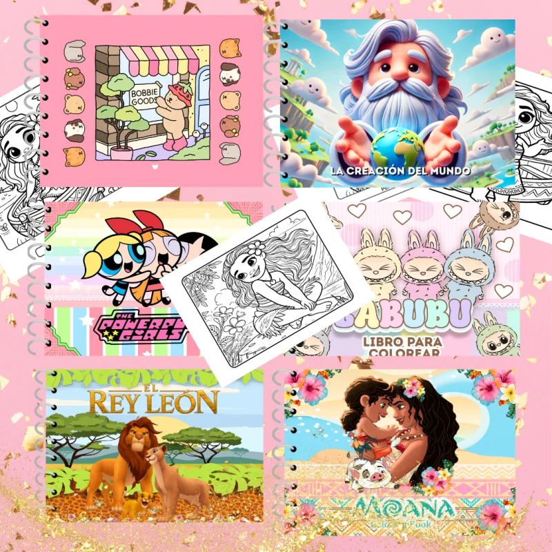 PACK LIVRO DE COLORIR ESTILO BOBBIE GOODS