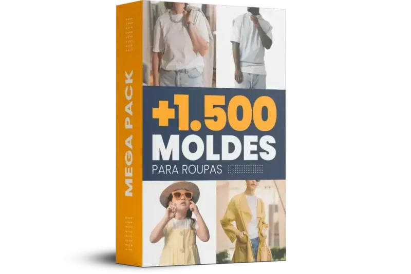 1500 Moldes de Costura