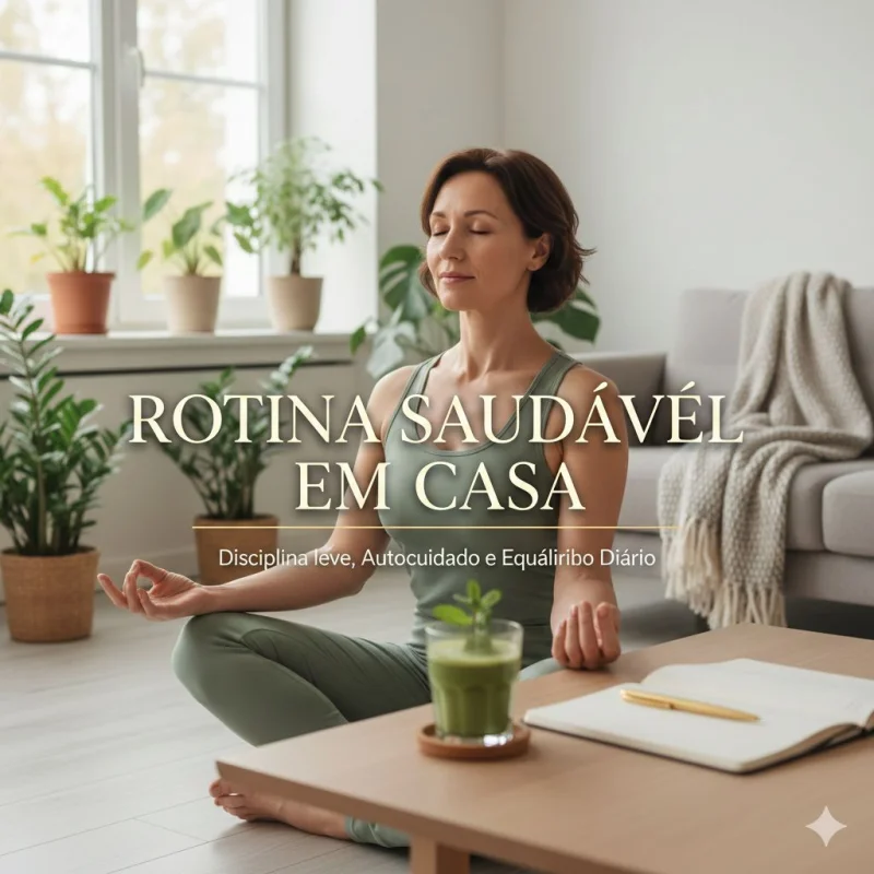 ROTINA SAUDÁVEL EM CASA: TRANSFORME SEU CORPO E SUA MENTE SEM SAIR DO LUGAR
