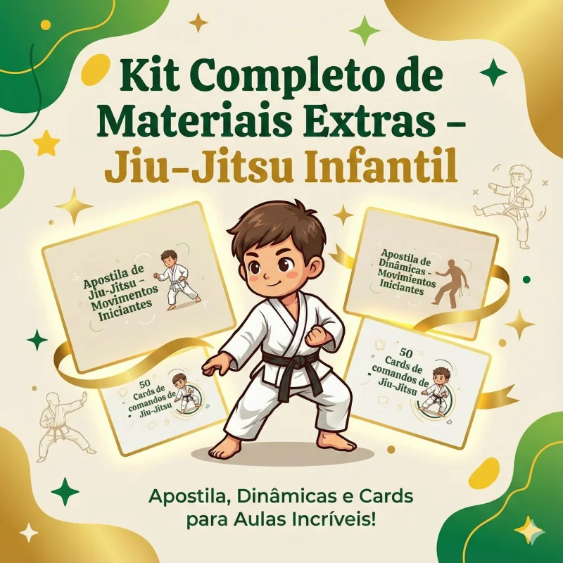 Kit Completo de Materiais Extras – Jiu-Jitsu Infantil