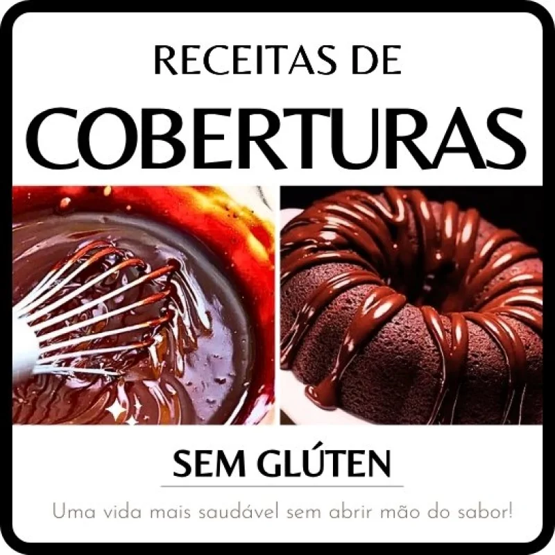 Cobertura para Bolos, Sem glúten, sem açúcar e sem leite