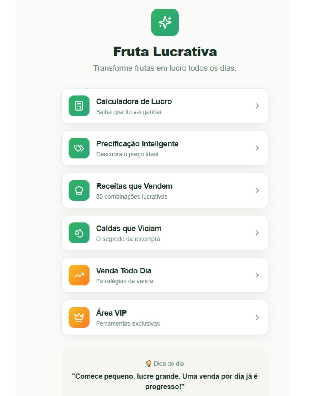 Acesso ao aplicativo 