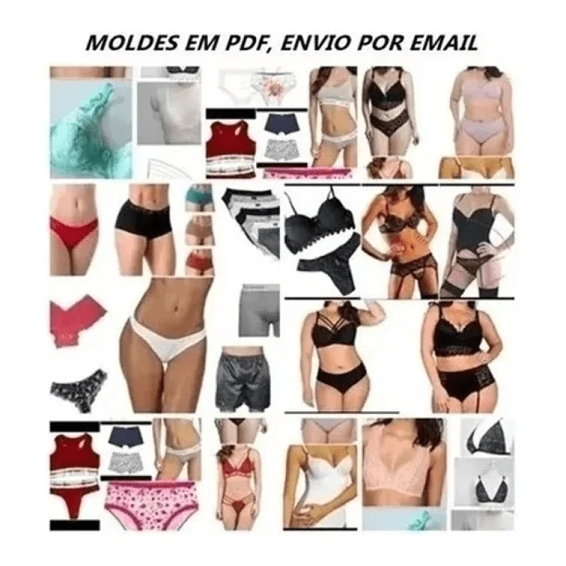 +50 Moldes Íntimos Femininos
