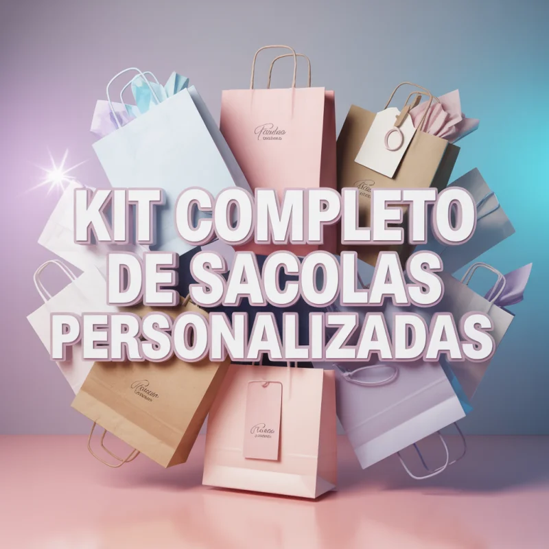 Kit Completo de Sacolas Personalizadas