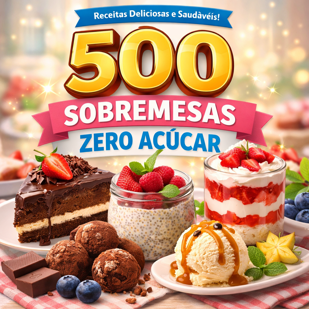 500 Sobremesas Zero Açúcar