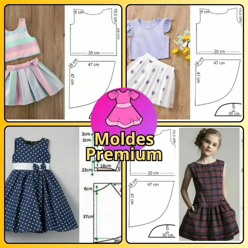 Moldes Infantis Plano Premium