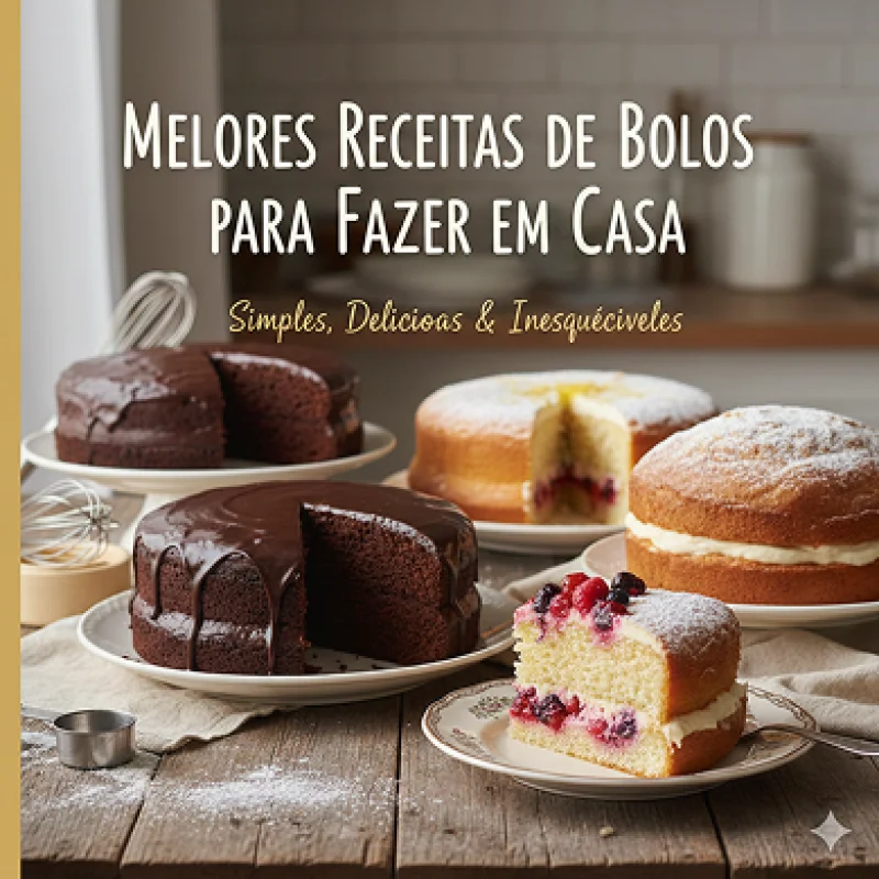 🍰 Melhores receitas de bolos para fazer em casa