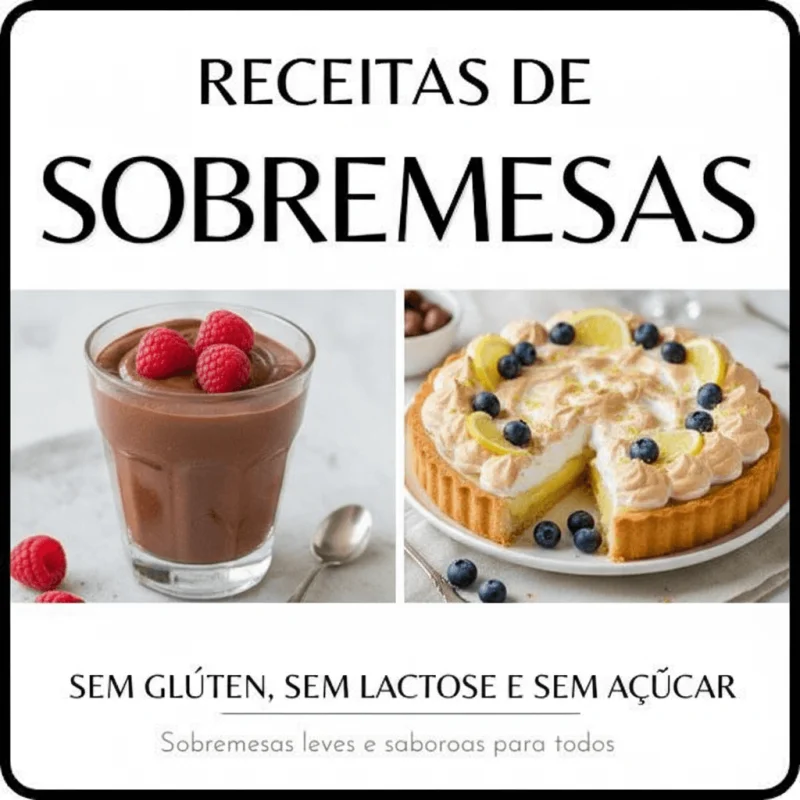 Sobremesas Sem Glúten, Sem Lactose e Sem Açúcar