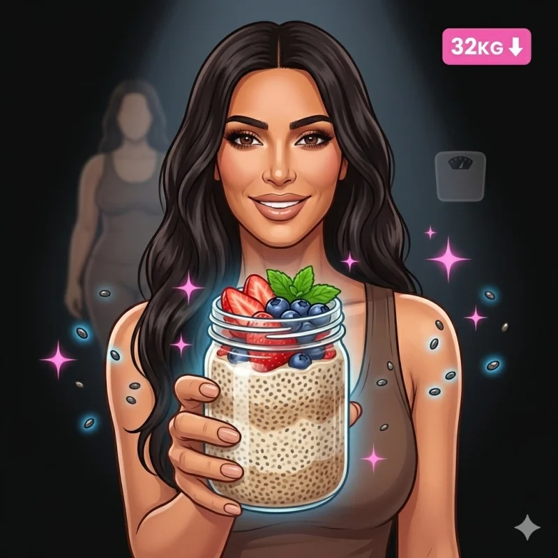 Pudim de Chia da Kim Kardashian